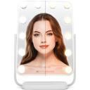 Rio kosmeetiline peegel MMHD-EU/1,3, 12 LED, 3 v&auml;rvi režiimid, puutetundlik paneel, vabalt seisev