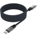 Fixed Magnetiline Kootud Kaabel USB-C/USB-C, FIXDBM-CC12-GR, 1.2m, 240W, 480 Mbps, magnetiline, kiire laadimine