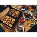 Eldom GK200 GRILO kontaktinis grilis, 2000 W, 230 &deg;C, 1 zona, nerūdijantis plienas, LED ekranas, reguliuojamas termostatas