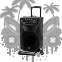 Manta Karaoke k&otilde;lar SPK5021PRO, 80 W, 12 tolli, 2x mikrofonisisend, Bluetooth, FM raadio, 5 h esitusaeg
