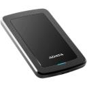 Adata HDD AHV300-1TU31-CBK 1 TB, 2.5", USB 3.2 Gen 1, must, AES kr&uuml;pteerimine, Plug and Play, USB kaabel kaasas