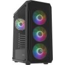 Fury Kaste SHOBO SH4F RGB NFO-2154, 2x3.5", 2x2.5", Midi-Tower, 7 papla&scaron;inā&scaron;anas slots, melna