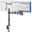 Logilink Galda stiprinājums BP0021, 13-27", 8 kg, Pagrieziens 180&deg;, Pagrie&scaron;ana -45&deg; līdz 45&deg;, Rotācija 360&deg;