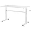Maclean istu-seisa k&auml;sitsi reguleeritav laud ER-401W, 70-117cm, 140x60cm, 40kg, reguleeritav tugi, komplektis montaažitarvikud
