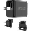 Tellur Lādētājs TLL151451, 65W, 2xUSB-C, USB-A, AC 100-240V, 1,5A, 5V/3A, 9V/3A, 12V/3A, 15V/3A, 20V/3,25A, 4,5V/5A, 5V/4,5A