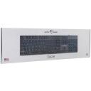 White Shark Klaviatuur TACHI-B-US, 104/105 nuppu, 1.5m USB, must, valgustus, numbriklaviatuur