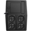 FSP FP 1000 UPS, 1000 VA, 600 W, 110/120/220/230/240 VAC, 290 V, 2 akumulatori, 6 ms, 4 x Schuko