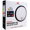 Maclean LED lampa ar kustību sensoru, MCE525 B, 10W, 1000lm, IP65, neitrāla krāsa, 9m, 140&deg;, sienas montāža