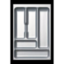 Tableware dish 30x42x6,4cm black/silver 0805752877 Curver