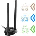 Cudy Karta sieciowa WE4000, 2402Mbps, 574Mbps, Bluetooth 5.2, 802.11ax/ac/a/b/g/n, 5 dBi, PCIe