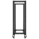 Lanberg Open Rack 32U OR01-6832-B, 600x800mm, 28kg, 167.4cm, 80cm, 32 riiulit, 600kg koormus, ratastega