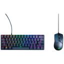 Razer Huntsman Mini 60% klaviatūra RZ03-03390700-R3N1, USB-C, RGB Chroma, Opto-mehāniskā, NORD, Anti-Ghosting, PBT taustiņi