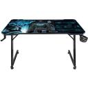 Subsonic Spēļu galds SA5706-B1, 750mm, 1200x600mm, tērauds, PVC, augstuma regulē&scaron;ana, austiņu un krūzes turētājs