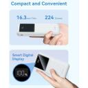 Vention Power Bank FHKW0 10000 mAh, 22.5 W, 2xUSB-A, 1xUSB-C, Micro USB, baltas