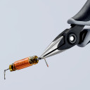 Precīzijas ESD uzgriežņu knaibles, KNIPEX, 34 52 130 ESD, 130 mm, ergonomiskas, zema svars, bez atspīduma