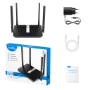 LT500 AC1200 4G LTE Cat4 maršrutētājs divjoslu WiFi SIM VPN Mesh ārējās antenas melns Cudy LT500OUT