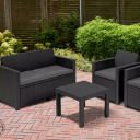 Aiam&ouml;&ouml;bli komplekt Keter Alabama Set hall/must 29199240939 124x80x59cm 29.80kg