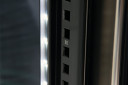Konditoreju vitrīna, YG-05094, YATO, 100L, melna, LED apgaismojums, regulējamas stikla plaukti