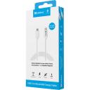 Sandberg USB-C>MicroUSB uzlādes kabelis 136-74, 1m, balta, 33g, USB-C (vīrie&scaron;u), Micro-USB (vīrie&scaron;u)