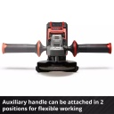 Bezvadu leņķa slīpma&scaron;īna TE-AG 18/115 Q Li Solo, EINHELL, 4431165, 18 V, 115 mm diska diametrs, ātra diska maiņa