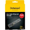 Intenso SSD M.2 3836450 500GB 5300MB/s 4000MB/s PCIe 4.0 NVME 1.4, M.2 2280, TBW 300, MTBF 1500000h
