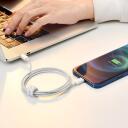 Baseus Superior Series Kaabel USB to Lightning CALYS-A02, 1m, 2.4A, 480MB/s, ABS+TPE, valge