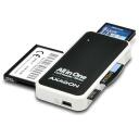 Axagon M&auml;lukaardi lugeja CRE-X1 5 pesa, USB 2.0, 480 Mbit/s, toetab CF, MS, MicroSD, MMC, 26 g