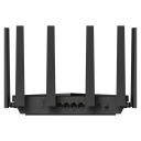 BE11000 Triju joslu Wi-Fi 7 maršrutētājs 4× 2.5G porti VPN MLO WPA3 Mesh melns Cudy WR11000
