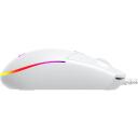 Baracuda Игровая мышь BGM-112 CRAB-W, 3600 DPI, 1.5m, 6 кнопок, белая, оптический сенсор, подсветка