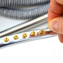 Dārza svārstību laistītājs ar 17 misiņa uzgali, regulējams ūdens plūsmas kontrole, 220 m&sup2; apsegs, AW61385, AWTOOLS