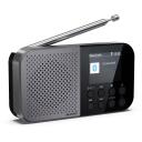 Sharp OSAKA tasku/k&auml;eshoitav digitaalne raadio DR-P520(GY), 5,08 cm, 12 h, Bluetooth 5.3, DAB/DAB+/FM