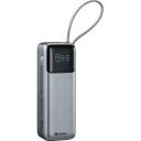 Sandberg All-in1 Powerbank 421-31, 27000 mAh, LiPo, 240 W, USB Type-A 1, USB Type-C 1, melns, pelēks