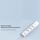 Практический удлинитель с 3 розетками и универсальное зарядное устройство с 1× USB-A и 2× USB-C 20W 2C1A BHR07UKEU Xiaomi