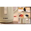 Bosch Kettle TWK1M127, 2400 W, 1.7 L, Plastikas, Kreminis, Automatinis i&scaron;jungimas, Vandens lygio indikatorius