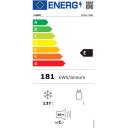 Candy &Scaron;aldiklis CCHH 145E, 137L, 84.5cm, energijos klasė E, laisvai pastatomas, greitas už&scaron;aldymas, 1 durys