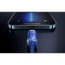 Baseus Crystal Shine USB Lightning kaabel CAJY000003, 1.2m, 2.4A, 480Mbps, alumiiniumisulamist, kootud kangas