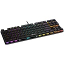 Проводная механическая игровая клавиатура 87 клавиш RGB подсветка MX Red TKL Cometstrike GK-50 Чёрная CND-SKB50-US CANYON