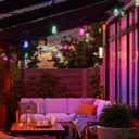 Nanoleaf Essentials Matter Smart Multicolour Outdoor String Lights Starter Kit NF084K02-40SLO, 30m, 2200 luumenit, 40 LED