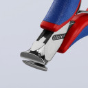 Elektronikas beigu grie&scaron;anas knaibles, Knipex, 64 02 115 SB, spoguļpulētas, 115 mm, ar ergonomiskām rokturiem