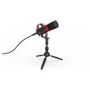Endorfy Solum Streaming T Black PC mikrofon EY1B003, 24 bit, 48 kHz, 1.8 m, USB, statiiv, k&otilde;rvaklappide v&auml;ljund