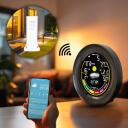 Blaupunkt Meteoroloģiskā stacija WS35BK APP, 5V 600mA, krāsu LCD, pulkstenis, modinātājs, UV indekss, PM2.5