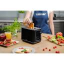 Zelmer Skrudintuvas ZTS7990 71305688P, 870 W, 2 riekelės, elektroninis valdymas, juodas, nuimamas trupinių indas