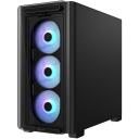 Asus Korpus A23 PLUS TG/ARGB BLACK, 450mm, 220mm, 479mm, 3x120mm esif&auml;nnid, 1x120mm tagumine ventilaator, 2x3.5" ketas