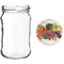 300ml twist off jar with coloured lid Ø66 - 6 pcs. BROWIN 132305, glass, 300ml
