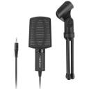 Natec Lauamikrofon NMI-1236, 1,8m, -47dB, 100-16000Hz, laud, must