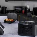 Salter Kuro 4-Slice Toaster EK5565MBLKFVDE, 1850W, 4 maizītes, 7 brūninā&scaron;anas līmeņi, atkausē&scaron;ana, uzsildī&scaron;ana, augsta pacel&scaron;ana