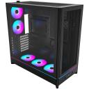 Montech Korpus HS01 PRO (B), Midi Tower, 2x USB 3.0, 2x 120mm tagumise ventilaatorid, 3x 120mm alumised ventilaatorid