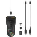 A4Tech Spēļu pele A4TMYS47746, 8 pogas, 1.8m, 300 mAh, USB-C, 1000 Hz, 50-20000 CPI, RF 2.4 GHz, melna