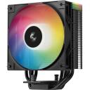 Deepcool процессорный кулер AG400 BK ARGB R-AG400-BKAMMN-GJD, 75.89 cfm, 31.6 dBA, 1 вентилятор, 4 тепловые трубки, поддержка PWM