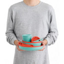 Trauku komplekts PASSAGE Dinnerware Set, 14 pcs, Blue / Orange, 9327868157235 SEA TO SUMMIT